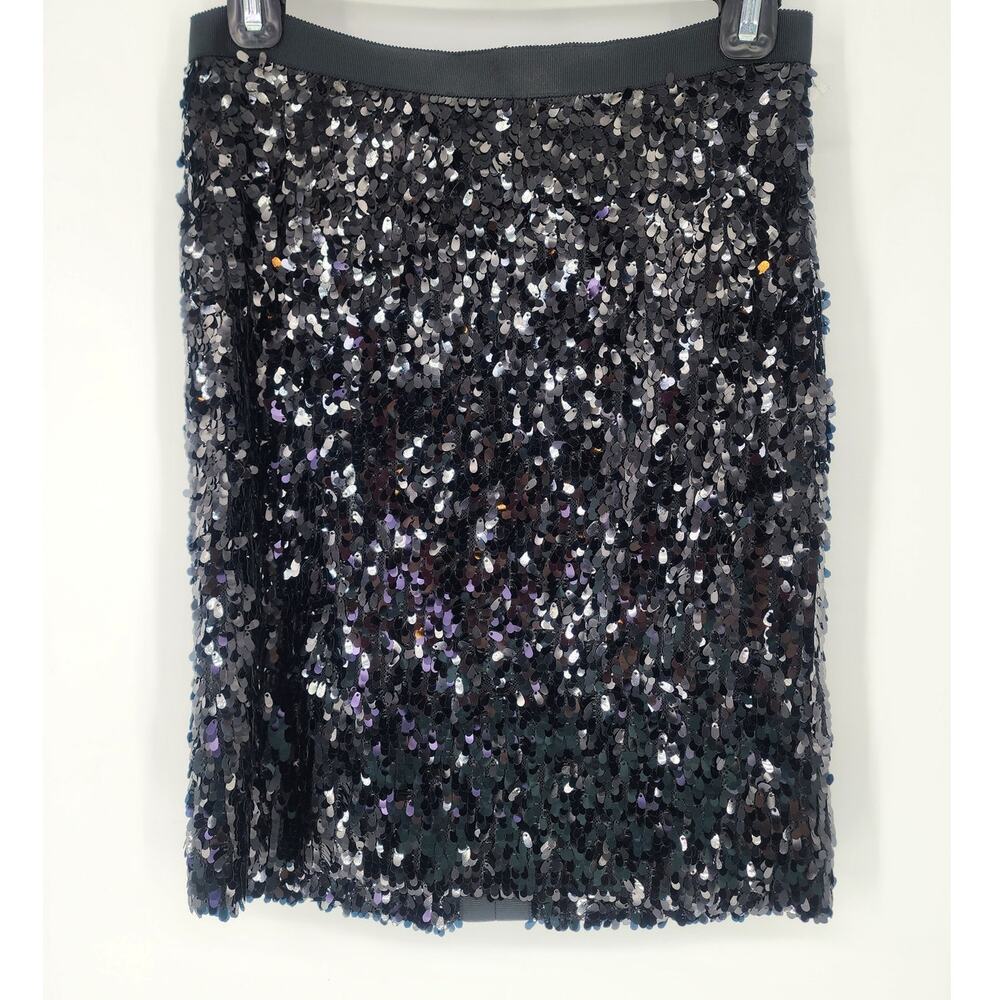 Vintage Teenflo Sequin Mini Skirt Black– Women’s 2 - Picture 2 of 7